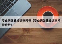 专业网站建设调查问卷（专业网站建设调查问卷分析）