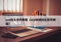 seo优化软件教程（seo快速优化软件网站）