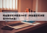 网站建设实训报告500字（网站建设实训报告500字内容）