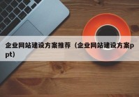 企业网站建设方案推荐（企业网站建设方案ppt）