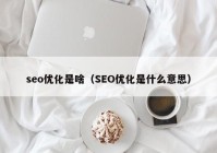 seo优化是啥（SEO优化是什么意思）